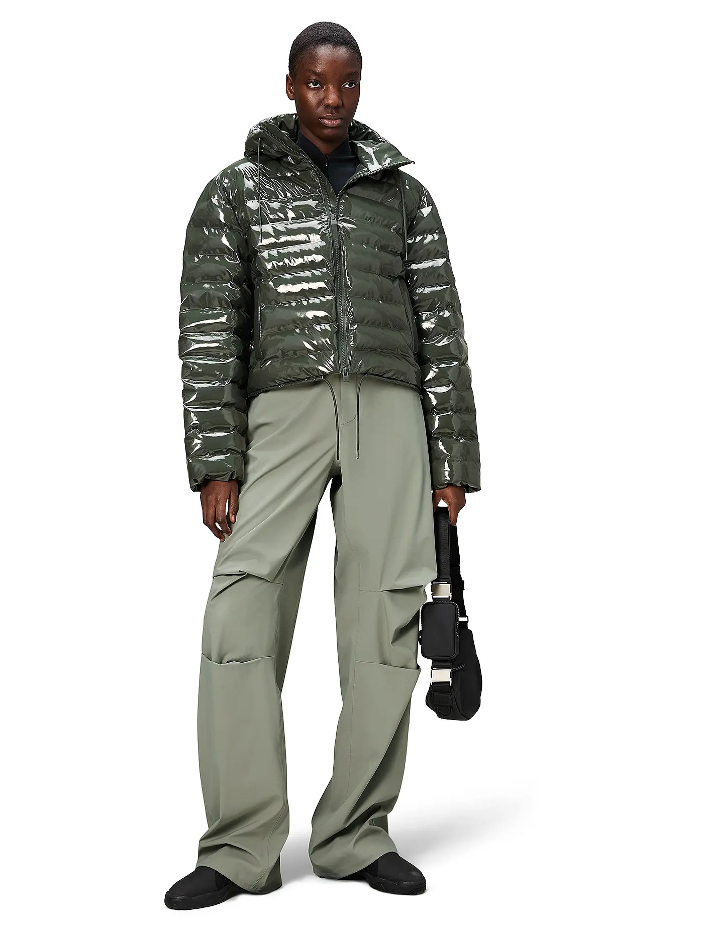 RAINS | Steppjacke LOHJA SHORT PUFFER JACKET | olive
