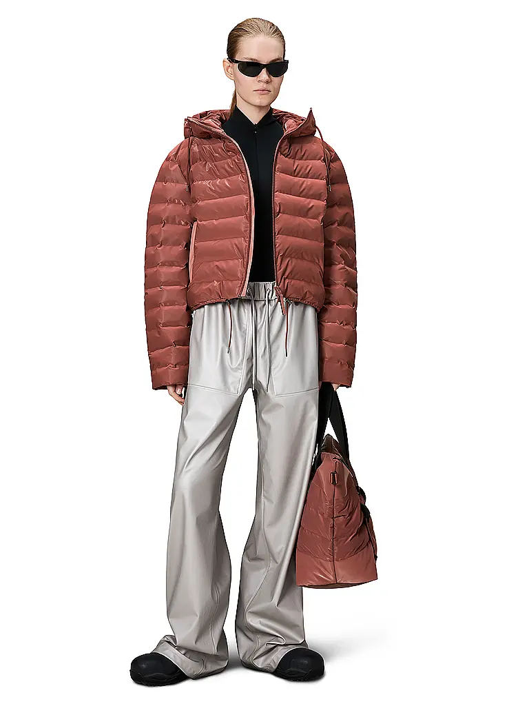 RAINS | Steppjacke LOHJA SHORT PUFFER JACKET | orange