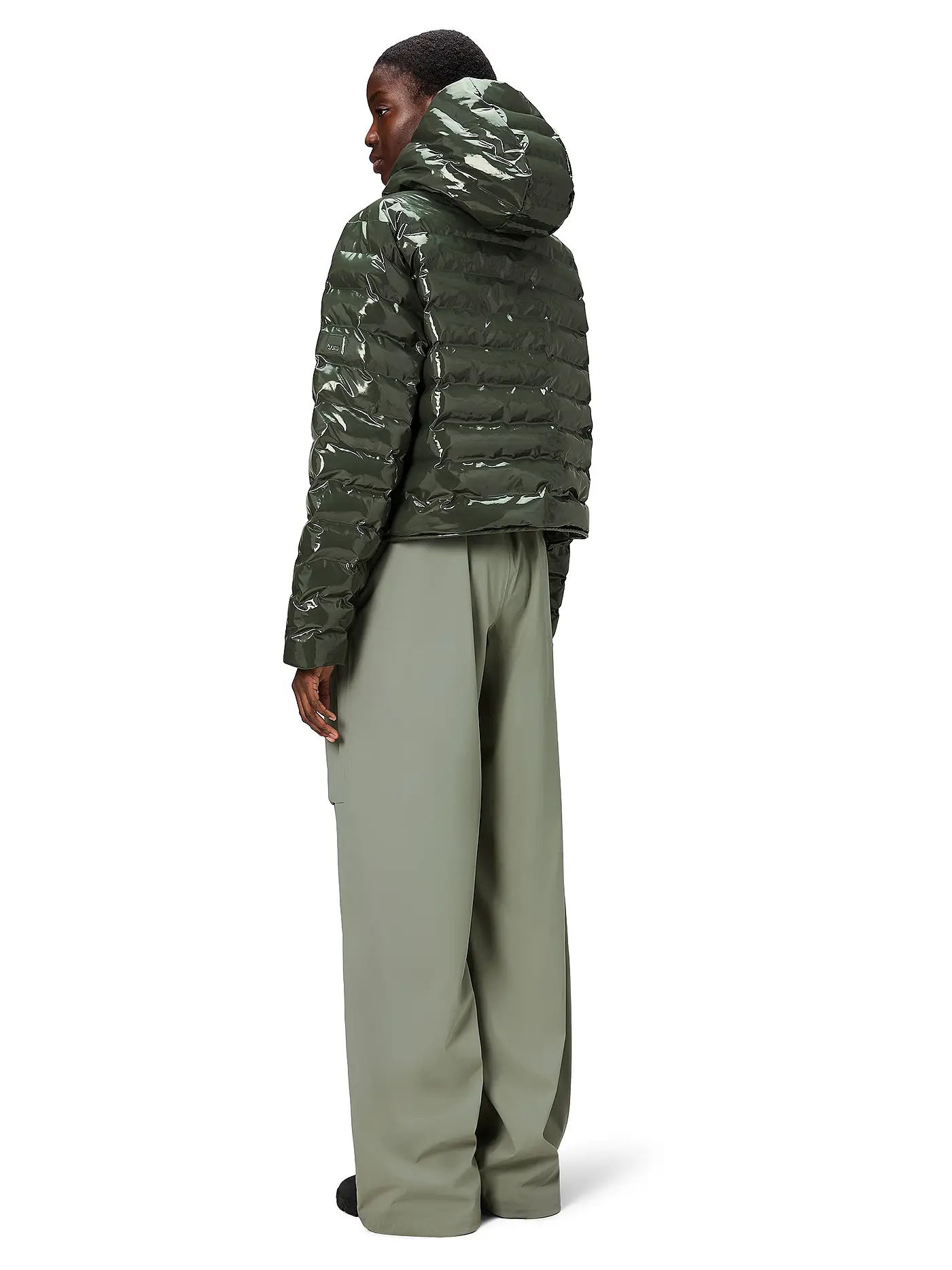 RAINS | Steppjacke LOHJA SHORT PUFFER JACKET | olive