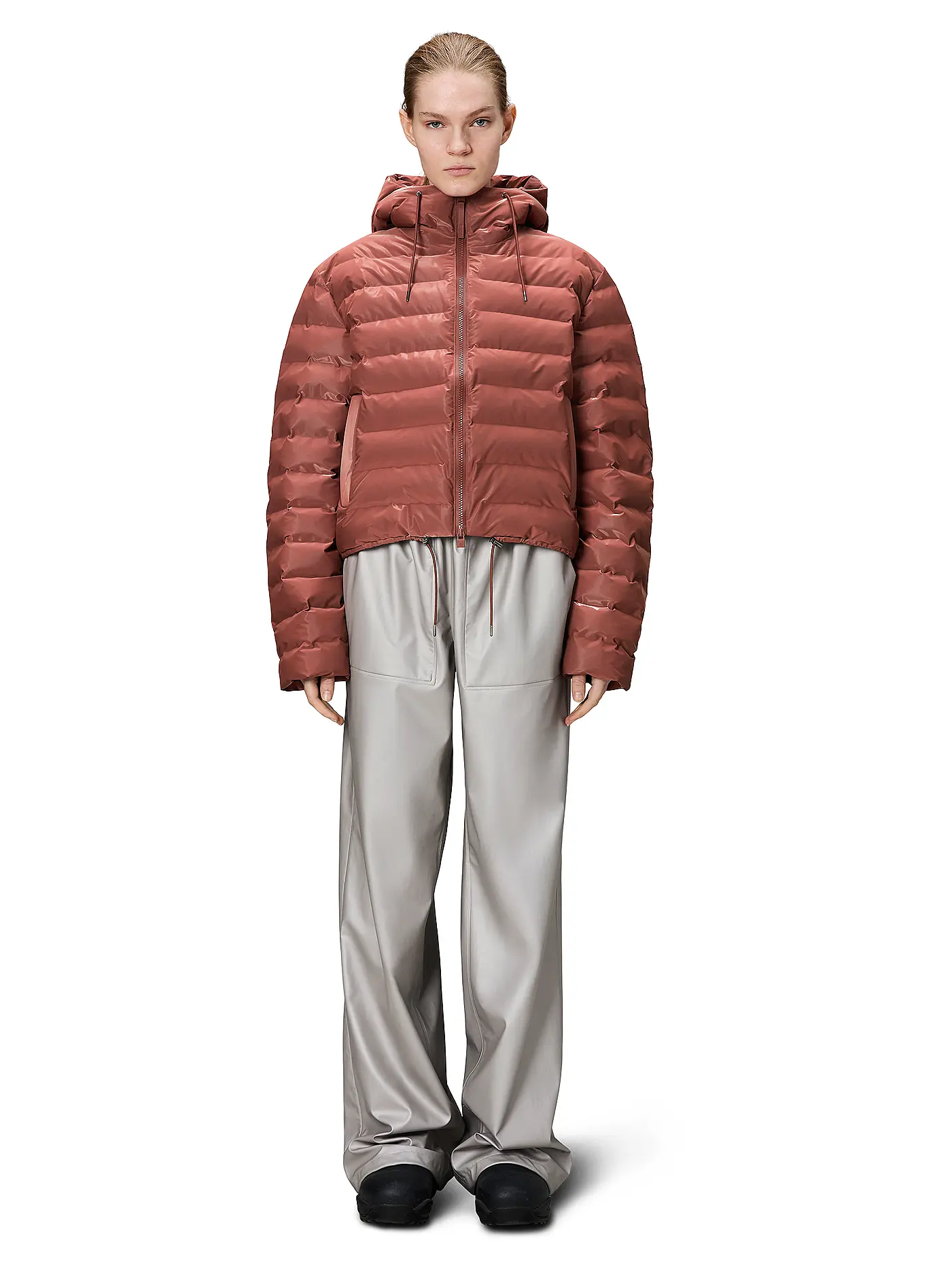 RAINS | Steppjacke LOHJA SHORT PUFFER JACKET | orange