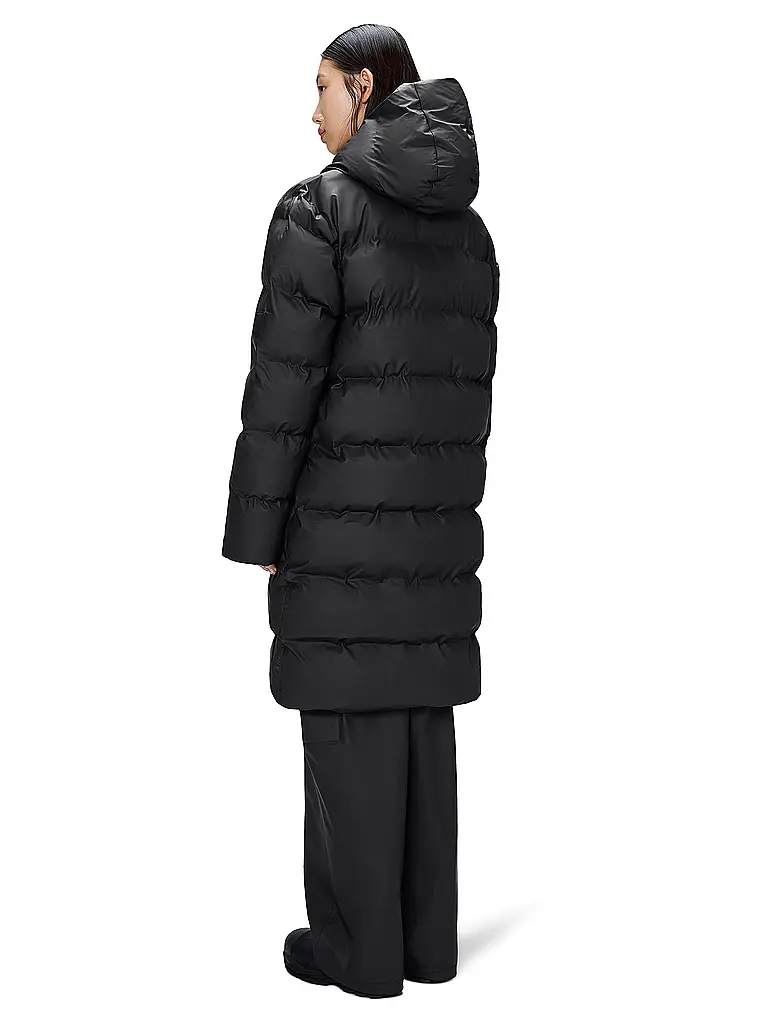 RAINS | Steppmantel ALTA LONGER PUFFER JACKET | schwarz