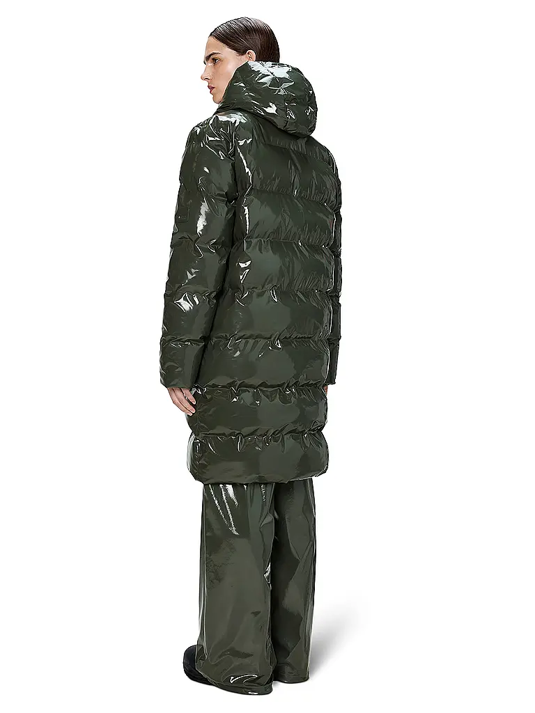 RAINS | Steppmantel ALTA LONGER PUFFER JACKET | olive