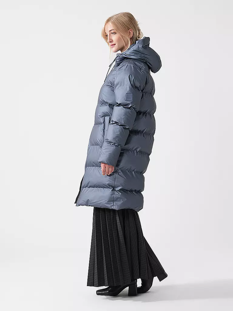 RAINS | Steppmantel ALTA LONGER PUFFER JACKET | grau