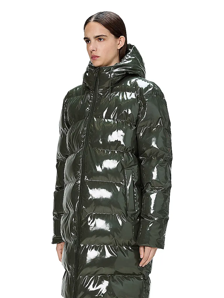 RAINS | Steppmantel ALTA LONGER PUFFER JACKET | olive