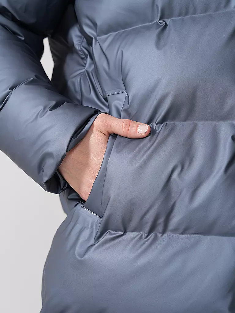 RAINS | Steppmantel ALTA LONGER PUFFER JACKET | grau