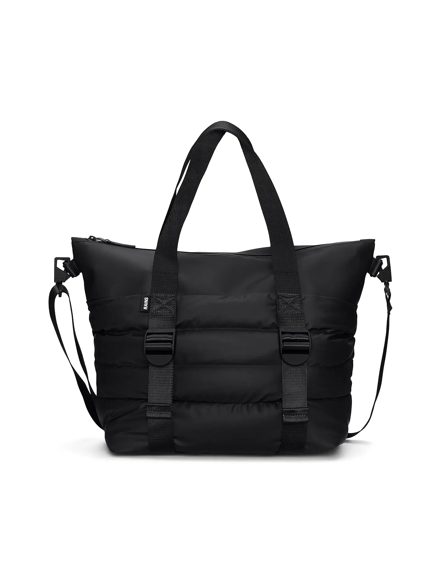 RAINS | Tasche - Henkeltasche PUFFER MIX TOTE BAG MINI W3 | schwarz