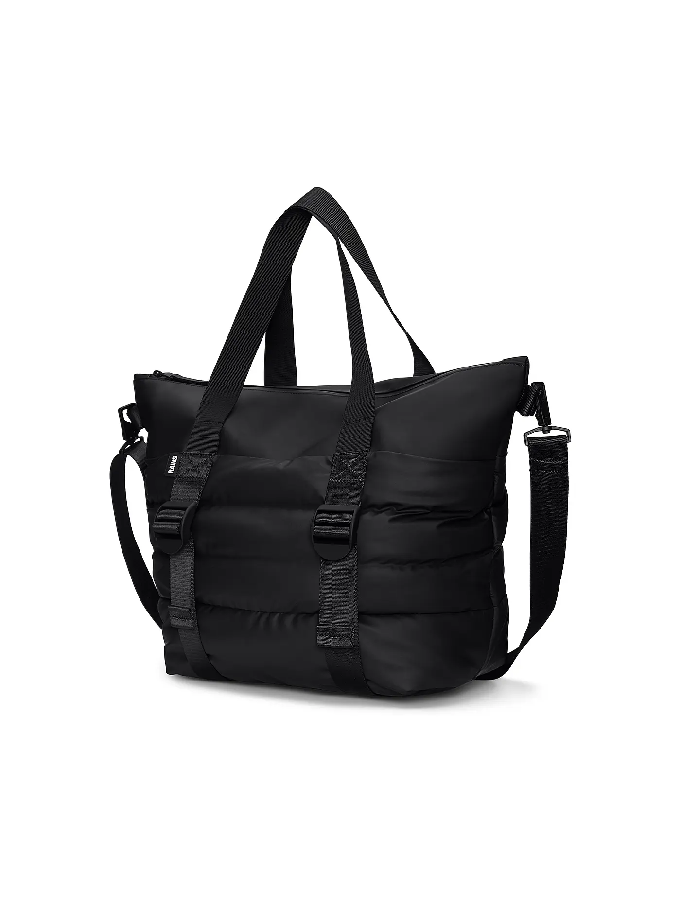 RAINS | Tasche - Henkeltasche PUFFER MIX TOTE BAG MINI W3 | schwarz