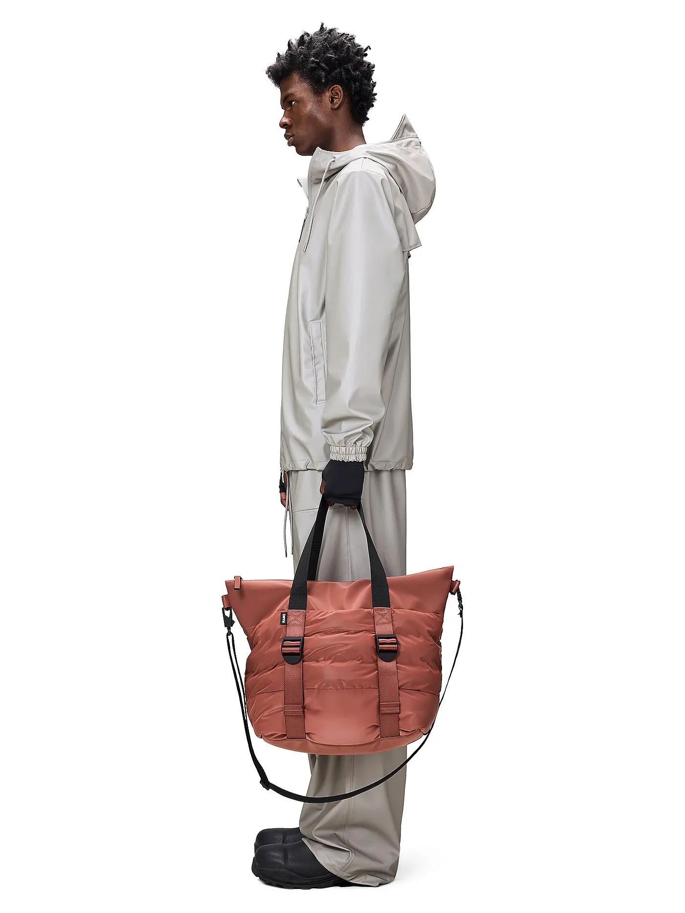 RAINS | Tasche - Henkeltasche PUFFER MIX TOTE BAG MINI W3 | orange