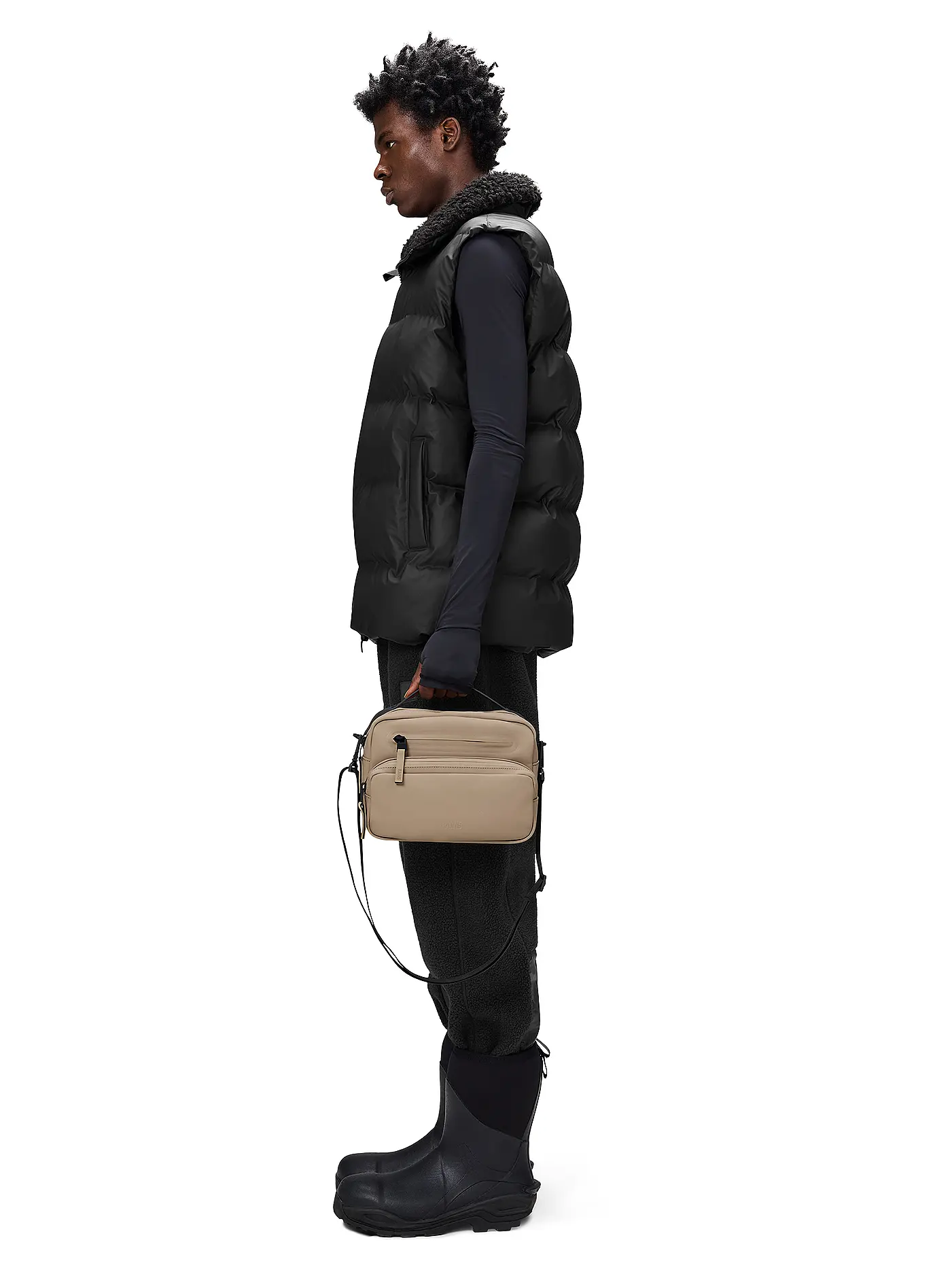 RAINS | Tasche - Umhängetasche CARGO BOX BAG W3 | beige