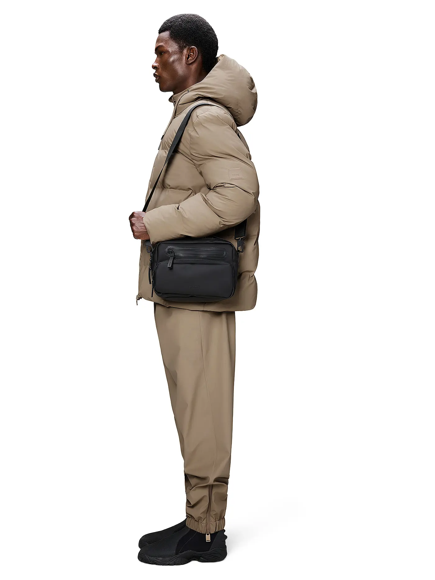 RAINS | Tasche - Umhängetasche CARGO BOX BAG W3 | schwarz