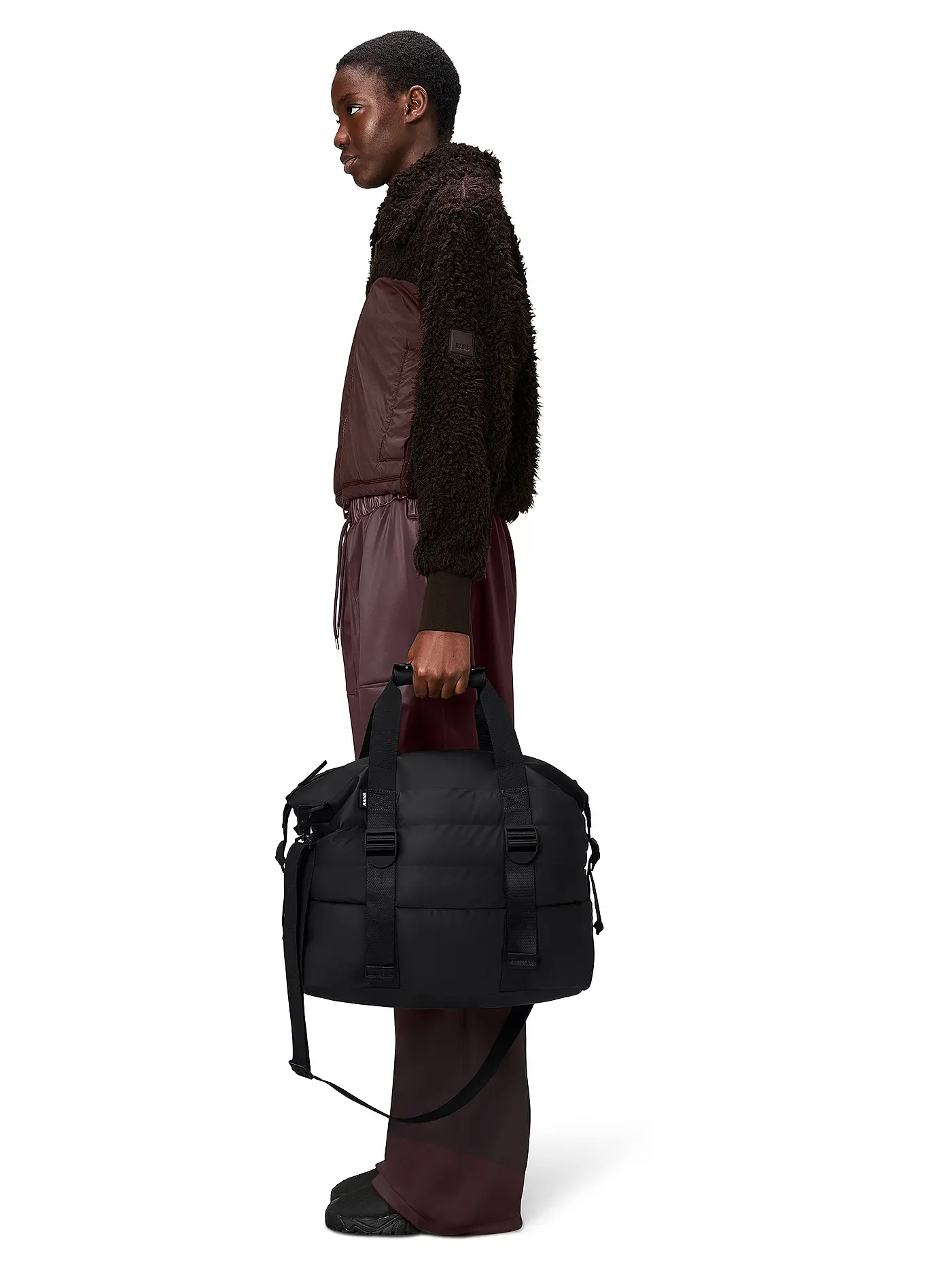 RAINS | Tasche - Weekender PUFFER MIX Small | schwarz