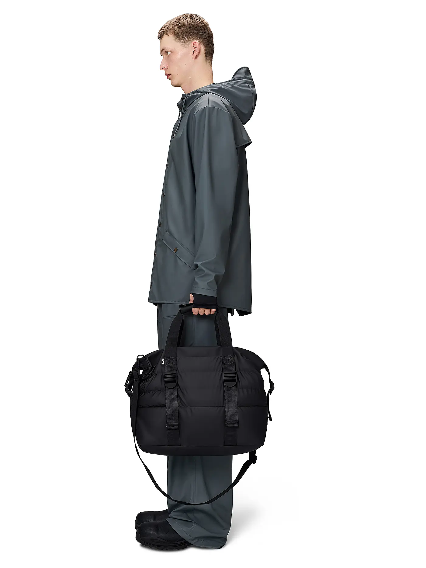 RAINS | Tasche - Weekender PUFFER MIX Small | schwarz