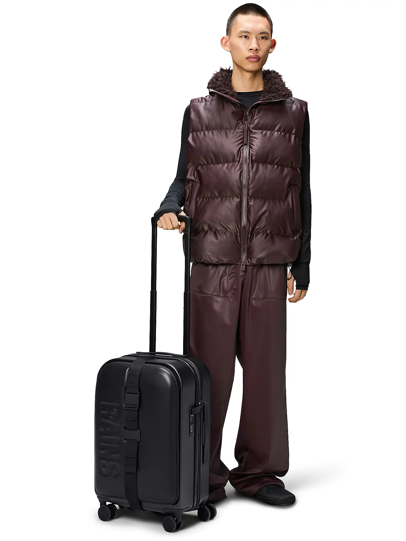 RAINS | Trolley TEXEL Black | schwarz