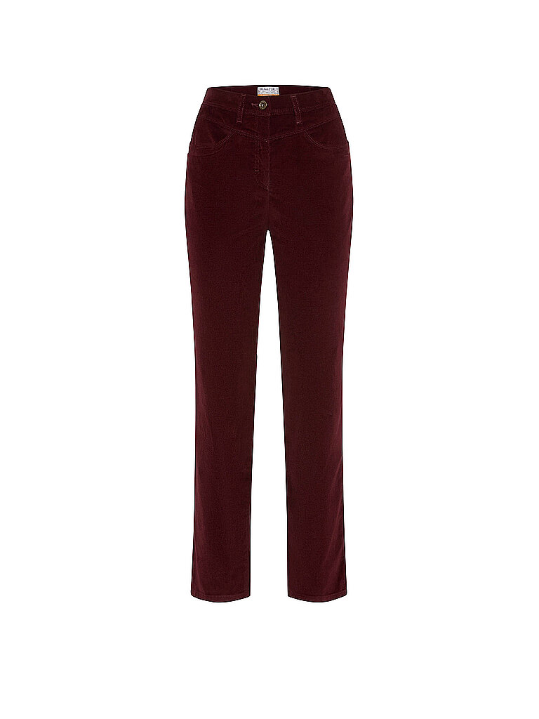 RAPHAELA BY BRAX Cordhose LAURA NEW dunkelrot | 42 (kurz)