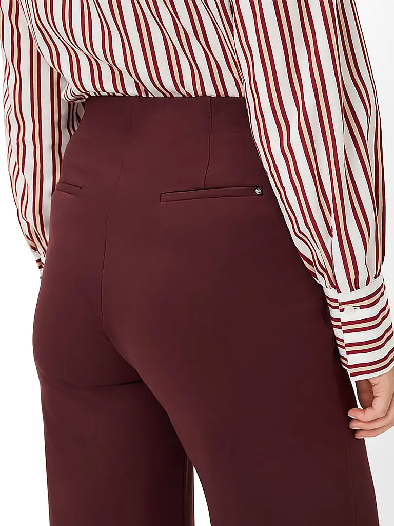 RAPHAELA BY BRAX | Hose Flared Fit LILLYTH  | dunkelrot