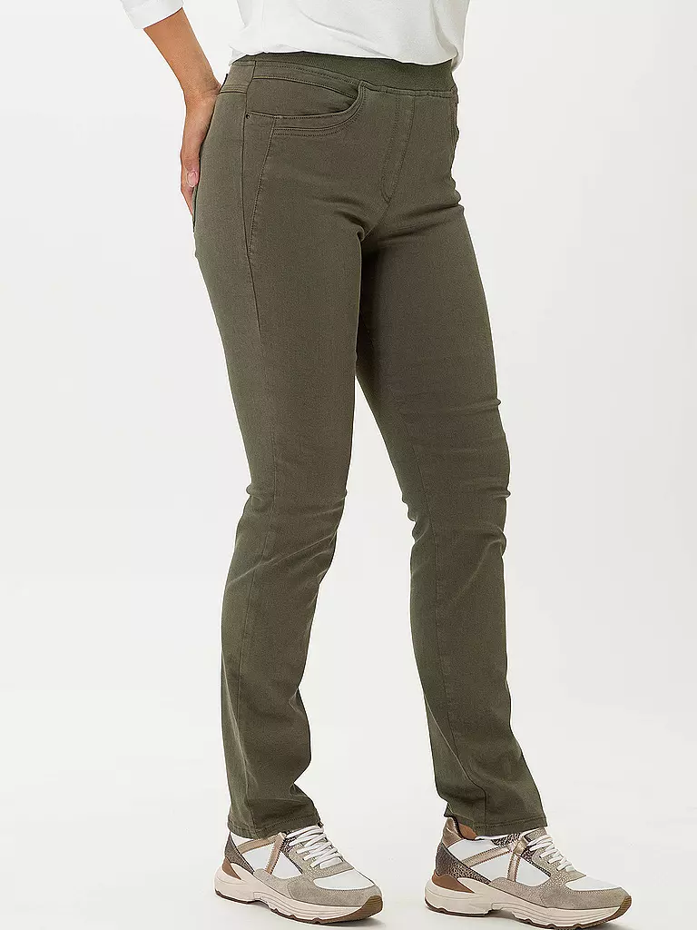 RAPHAELA BY BRAX | Hose Slim Fit PAMINA FUN | olive