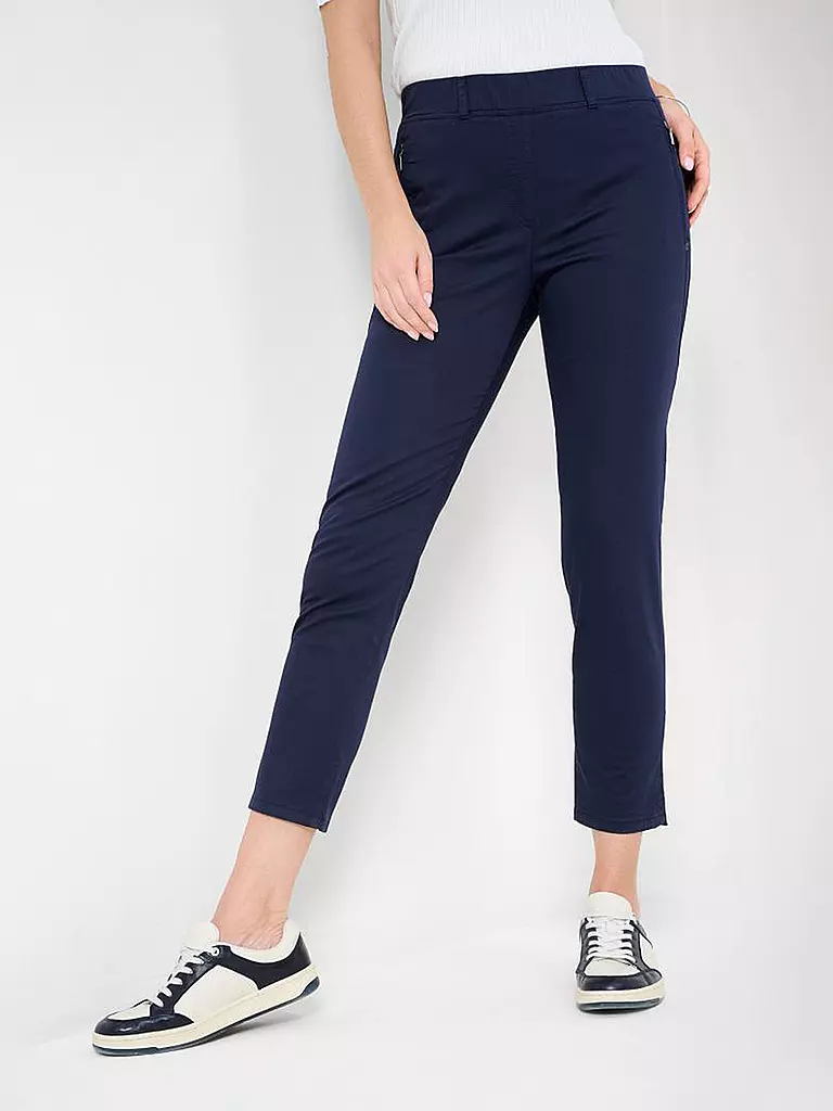 RAPHAELA BY BRAX | Hose Super Slim Fit 6/8 LAVINA ZIP | dunkelblau