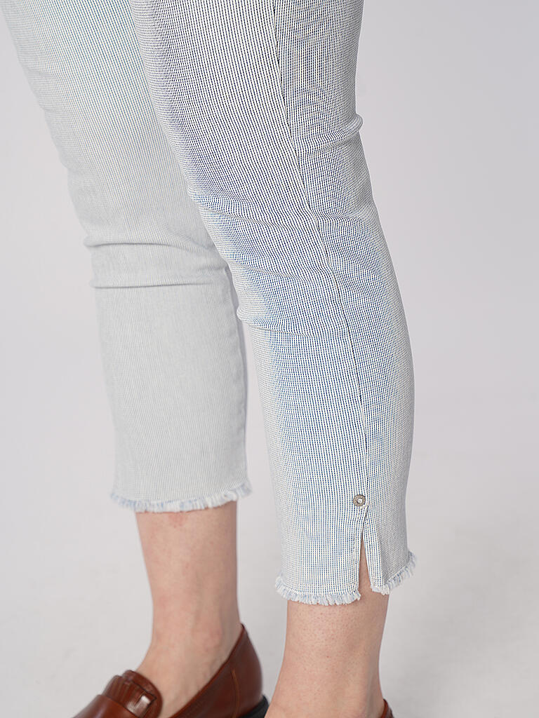 RAPHAELA BY BRAX Jeans Slim Fit 7/8 LAVINA FRINGE weiss