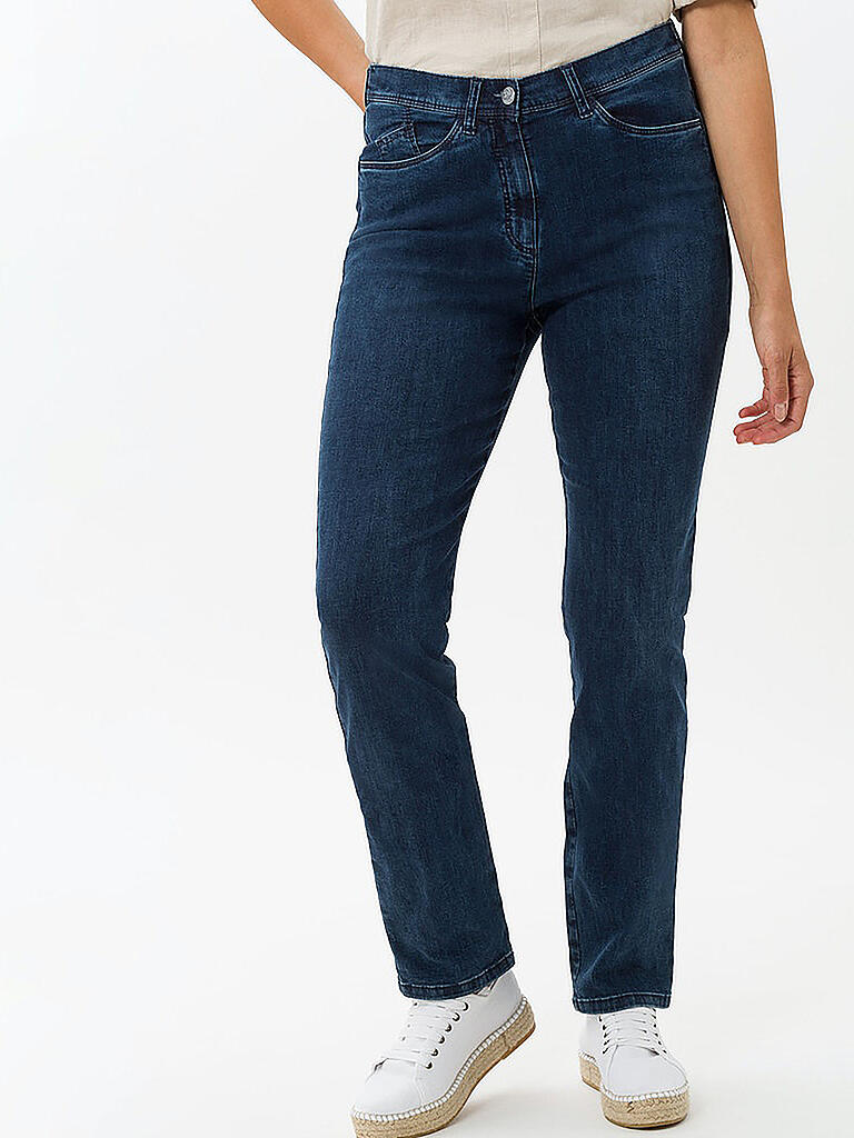 Raphaela by Brax Laura New 5-Pocket Magic Waist Broek, Dark Blue, 48
