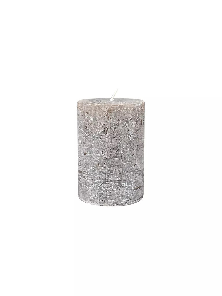 RASTELI | Rustike Kerze - Luz Your Senses 7x10cm Nachtsilber | silber