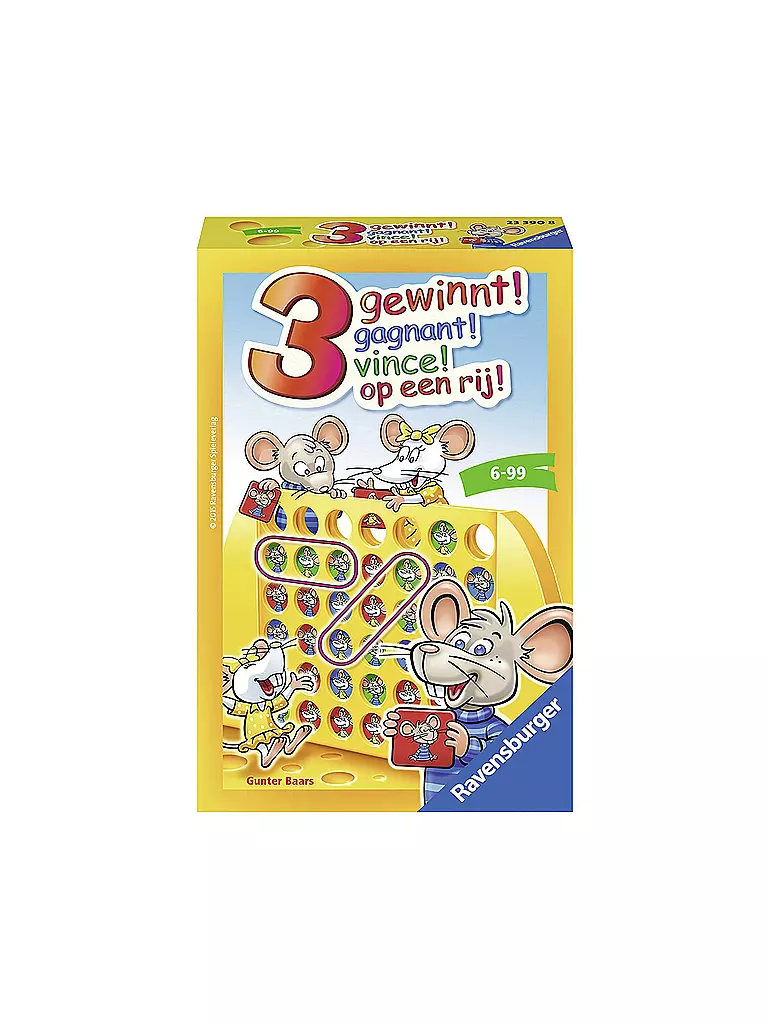 RAVENSBURGER | 3 gewinnt | keine Farbe