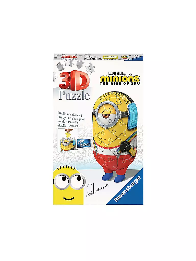 RAVENSBURGER | 3D Puzzle - 3D Puzzle Minion Roller Skater 54 Teile | keine Farbe