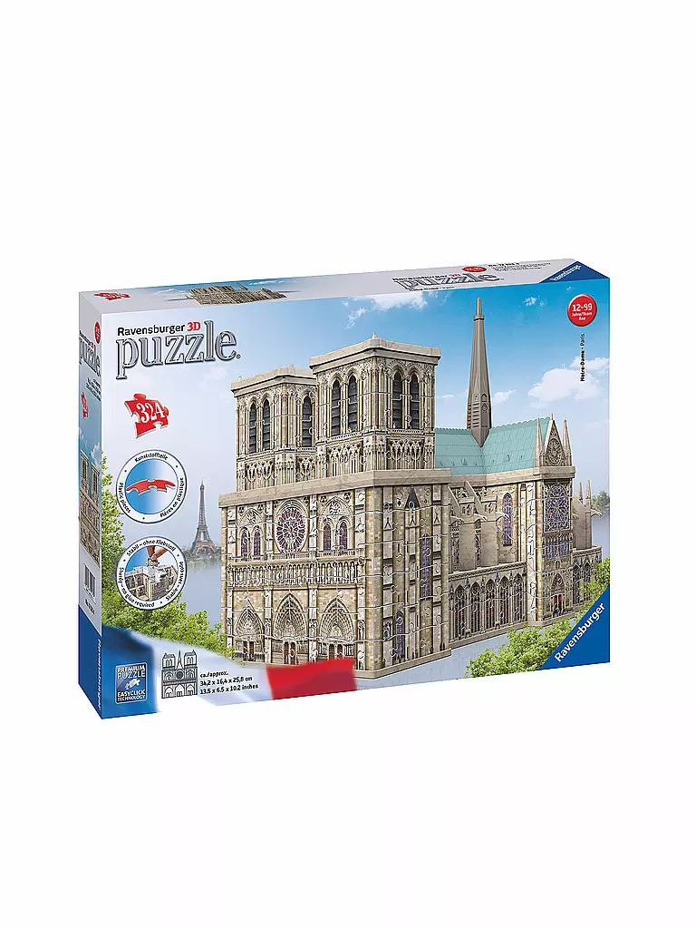RAVENSBURGER | 3D Puzzle - Notre Dame de Paris | keine Farbe