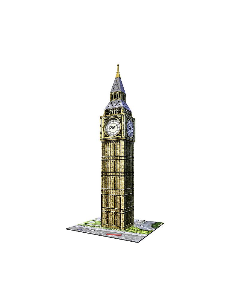 RAVENSBURGER | 3D-Puzzle - Big Ben mit echter Uhr 216-teilig | keine Farbe