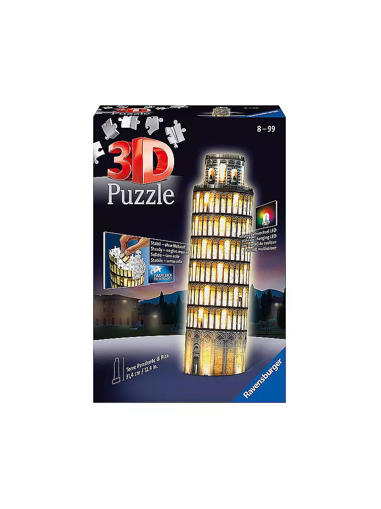RAVENSBURGER | 3D-Puzzle - Pisa bei Nacht  | keine Farbe