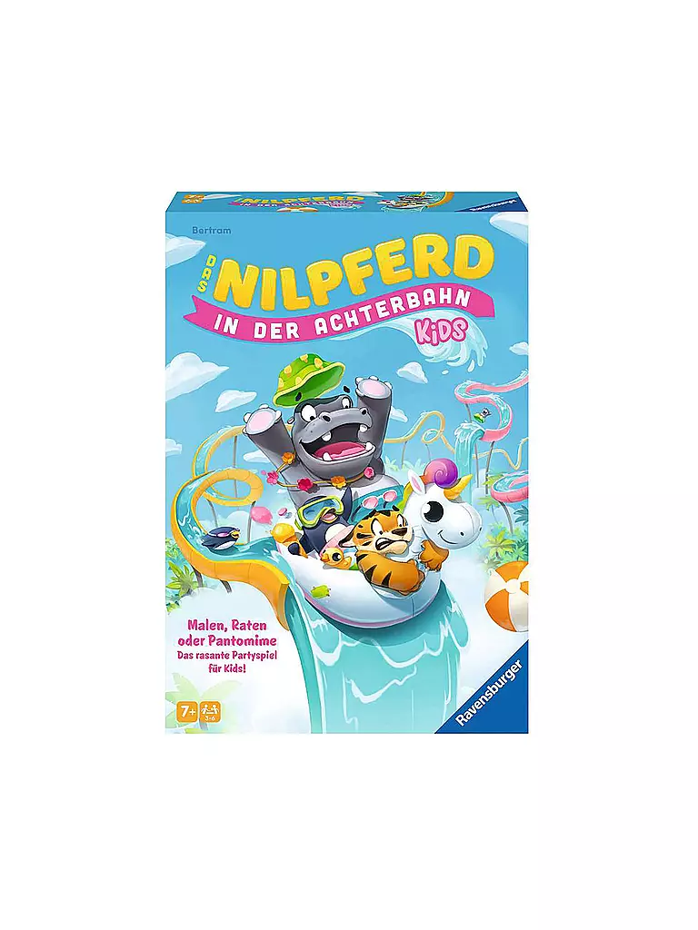 RAVENSBURGER | Brettspiel - Das Nilpferd in der Achterbahn Kids | keine Farbe