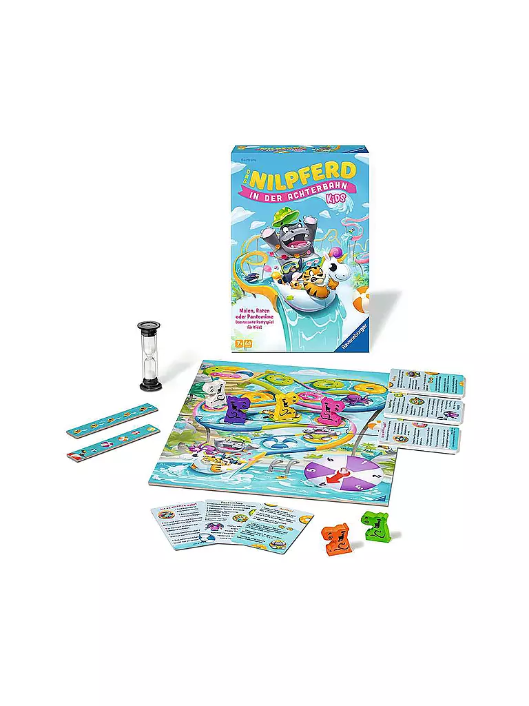 RAVENSBURGER | Brettspiel - Das Nilpferd in der Achterbahn Kids | keine Farbe