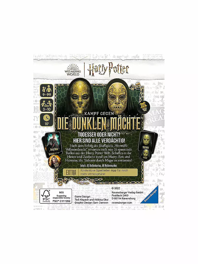 RAVENSBURGER | Brettspiel - Harry Potter - Kampf gegen die dunklen Mächte | keine Farbe