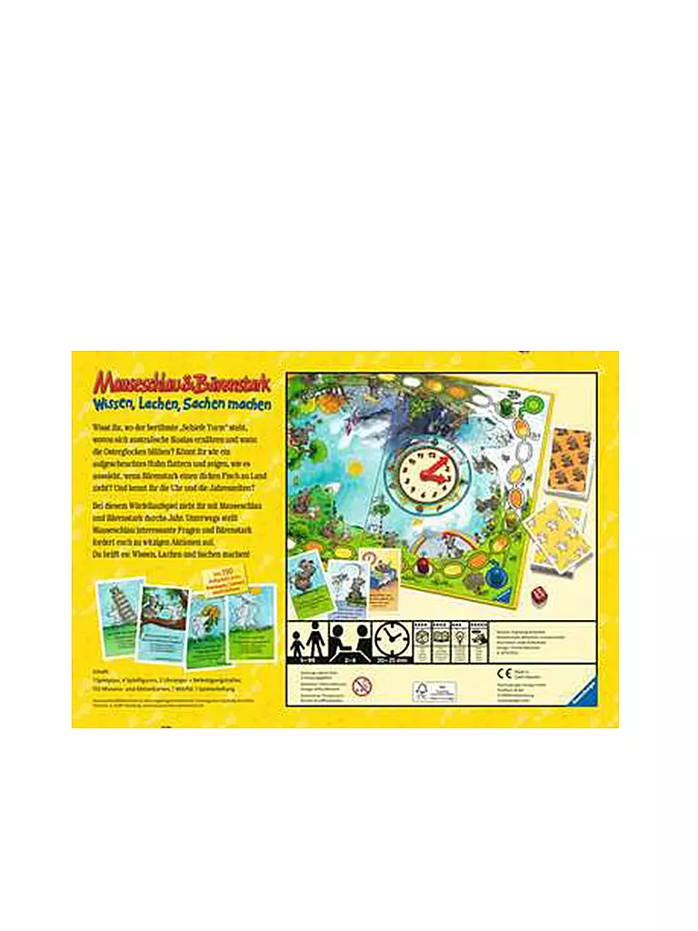 RAVENSBURGER | Brettspiel - Mauseschlau und Baerenstark | keine Farbe