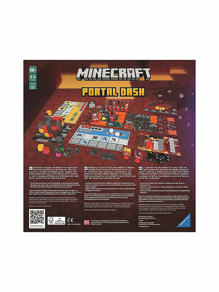 RAVENSBURGER | Brettspiel - Minecraft Portal Dash | keine Farbe