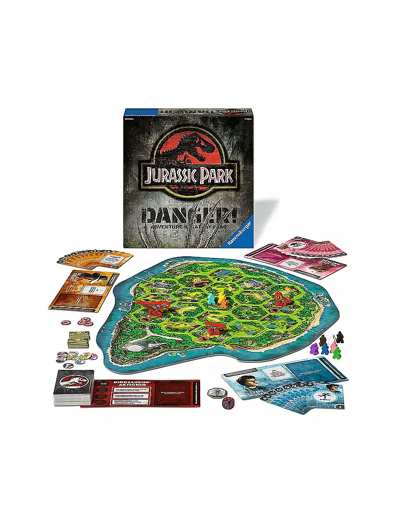 RAVENSBURGER | Brettspiel- Jurassic Park - Danger! - Deutsche Ausgabe | keine Farbe