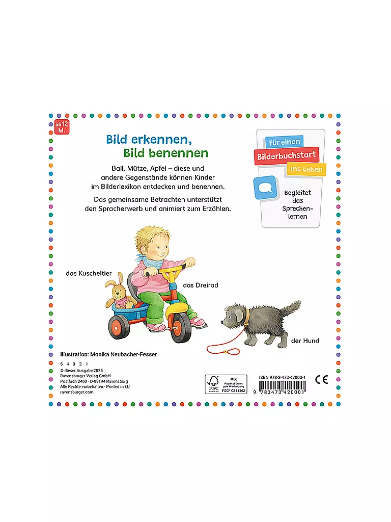 RAVENSBURGER | Buch - Mein allererstes Bilderlexikon, Monika Neubacher-Fesser | keine Farbe