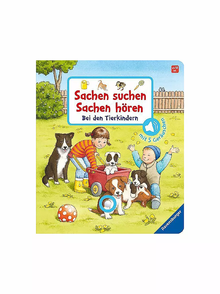 RAVENSBURGER | Buch - Sachen suchen Sachen hören - Bei den Tierkindern | keine Farbe