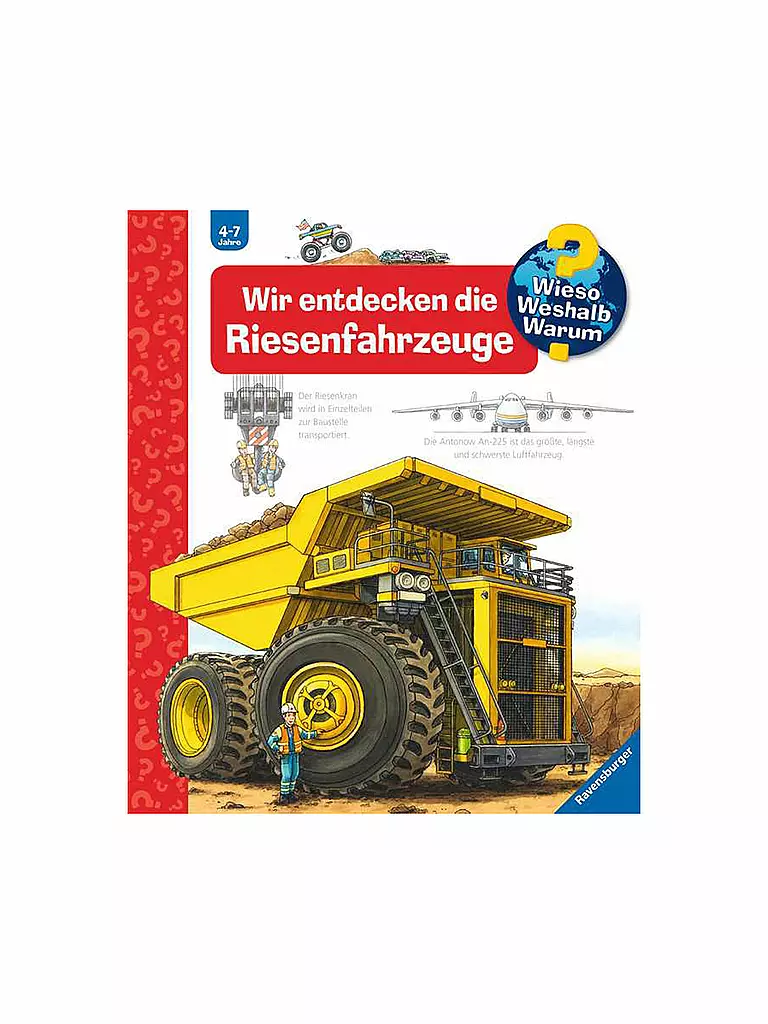 RAVENSBURGER | Buch - Wieso Weshalb Warum - Wir entdecken die Riesenfahrzeuge | keine Farbe