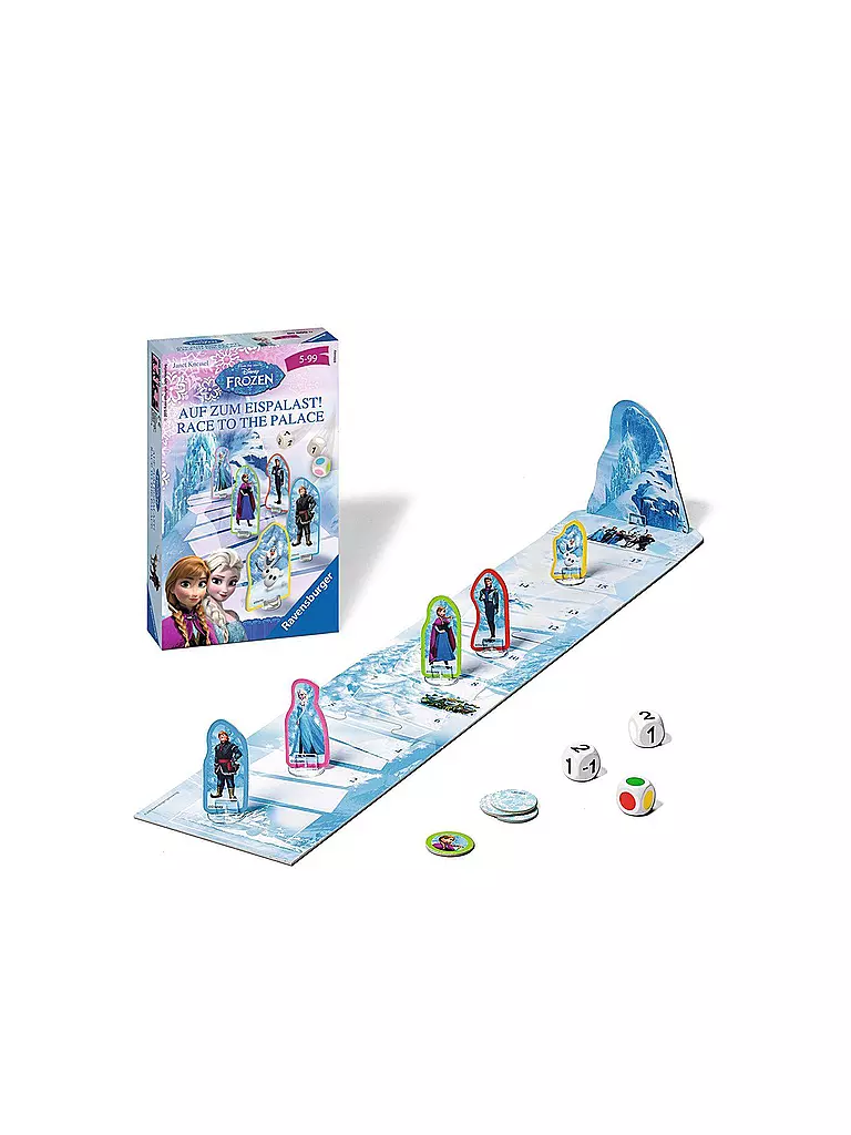 RAVENSBURGER | Disney Frozen - Die Eiskönigin - Brettspiele auf zum Eispalast - Mitbringspiel  | keine Farbe