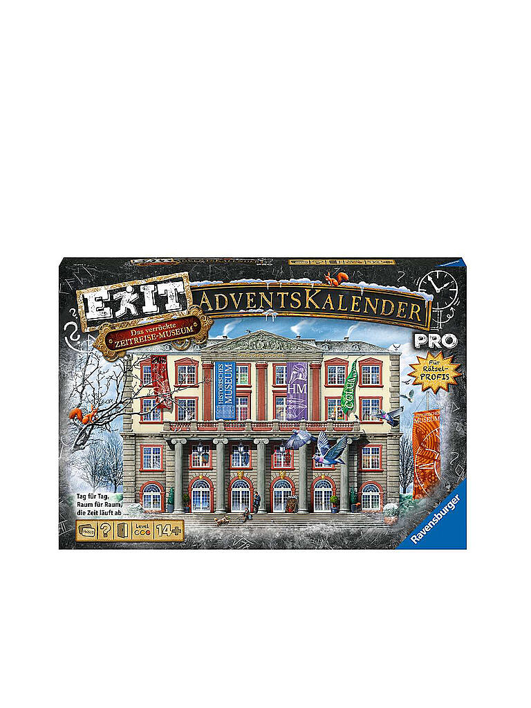 RAVENSBURGER | EXIT Adventskalender Pro - Das verrückte Zeitreisemuseum | keine Farbe