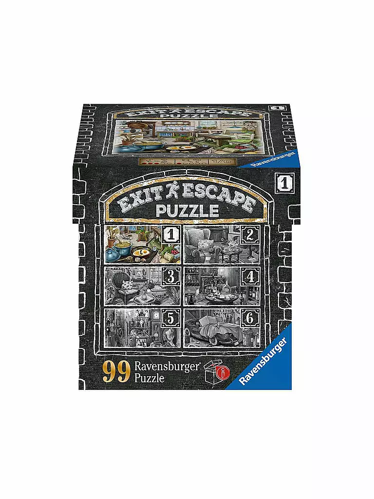 RAVENSBURGER | EXIT Puzzle 16877 - Im Gutshaus Küche – 99 Teile | keine Farbe