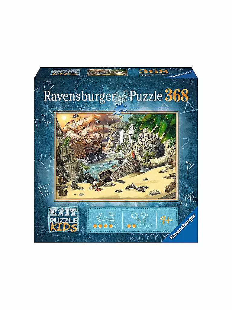RAVENSBURGER | EXIT Puzzle Kids 12954 - Das Piratenabenteuer - 368 Teile | keine Farbe