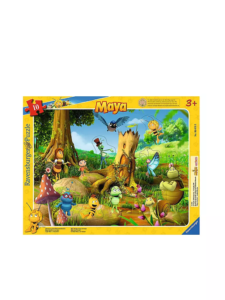 RAVENSBURGER | Kinderpuzzle - Abenteuer auf der Klatschmohnwiese - 10 Teile | keine Farbe
