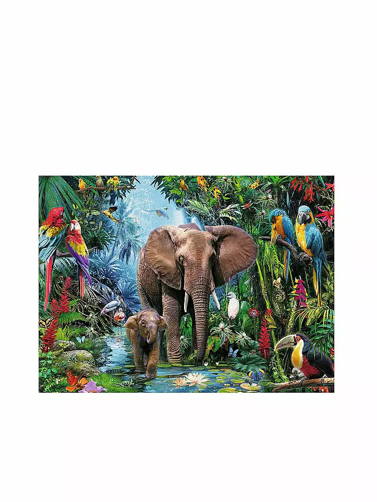 RAVENSBURGER | Kinderpuzzle - Dschungelelefanten 150 Teile | keine Farbe