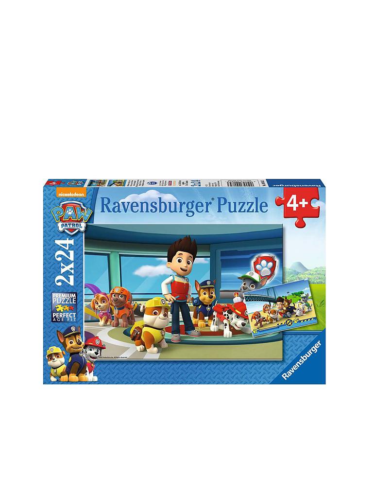 RAVENSBURGER | Kinderpuzzle - Paw Patrol Hilfsbereite Spürnasen 2x24 Teile | keine Farbe