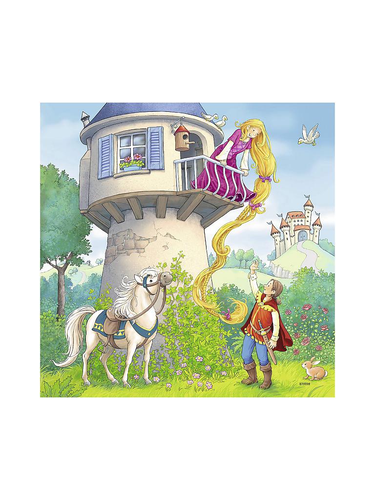 RAVENSBURGER | Kinderpuzzle - Rapunzel, Rotkäppchen und der Froschkönig 3x49 Teile | keine Farbe
