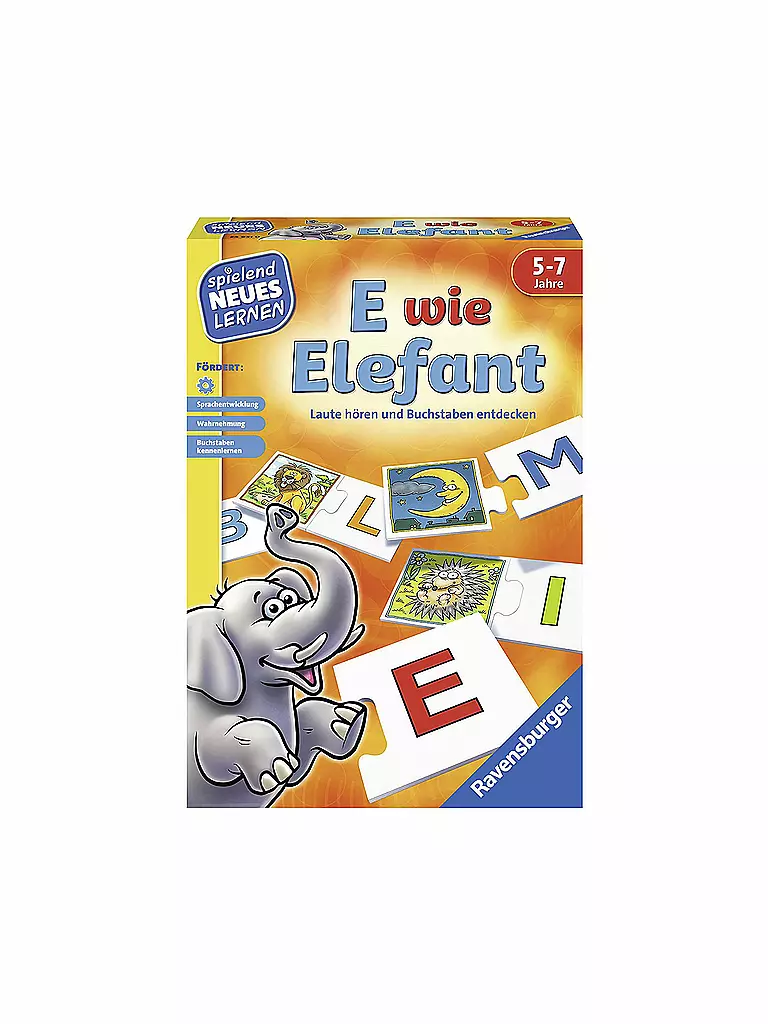 RAVENSBURGER | Lernspiel -  E Wie Elefant | keine Farbe