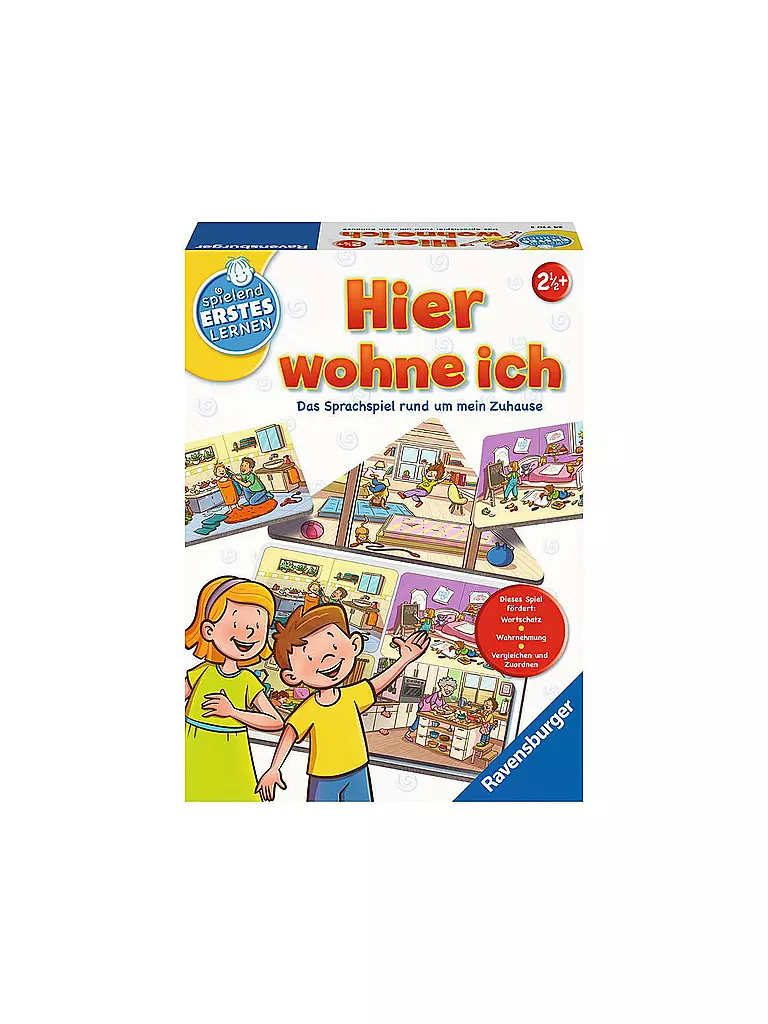 RAVENSBURGER | Lernspiel - Hier wohne ich | keine Farbe