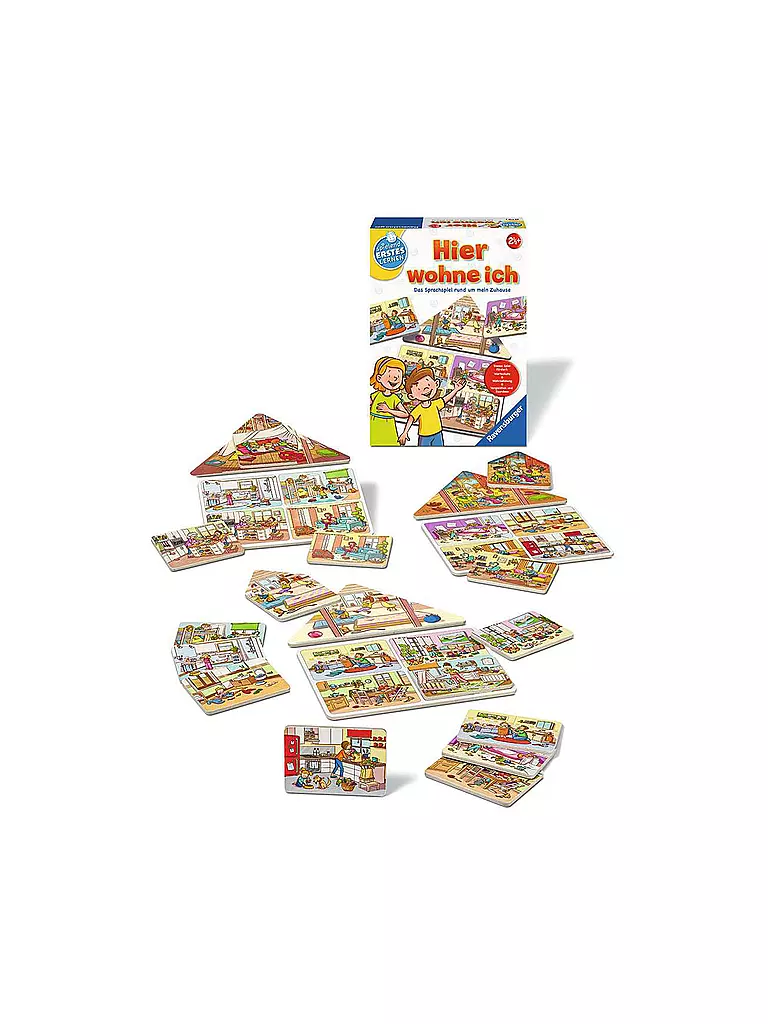 RAVENSBURGER | Lernspiel - Hier wohne ich | keine Farbe