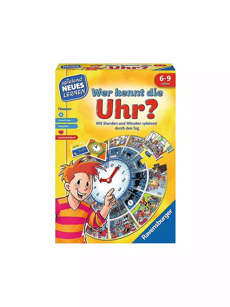 RAVENSBURGER | Lernspiel - Wer kennt die Uhr | 